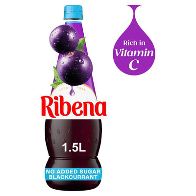 M&S Ribena Light Blackcurrant No Added Sugar Squash Drink 1.5L- Buy online at McGrocer