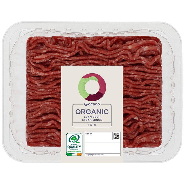 Ocado Bio-Rindersteak-Hackfleisch mager 5% Fett