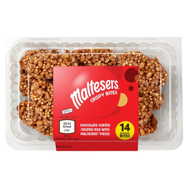 Maltesers chocolate clusters crisped rice milk chocolate, UK version