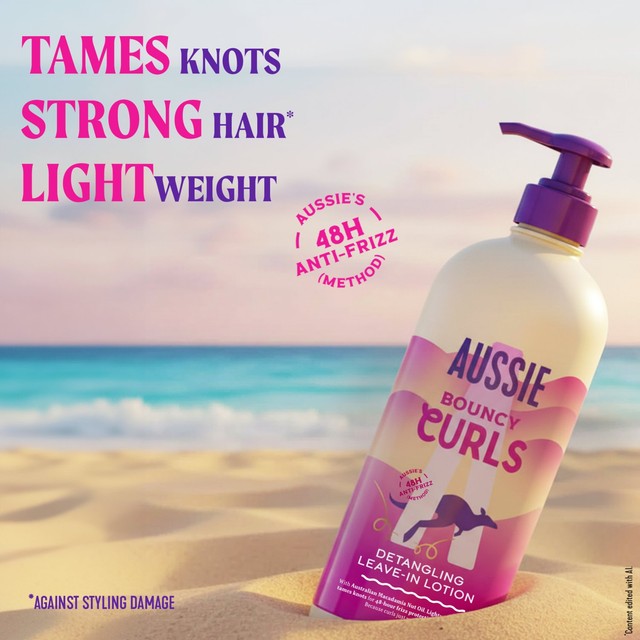 Aussie detangling milk leave-in lotion for curls (British brand)