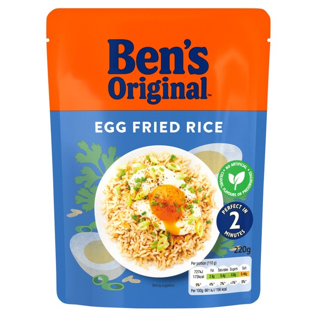 Ben's Original egg fried microwave rice 220g - British product