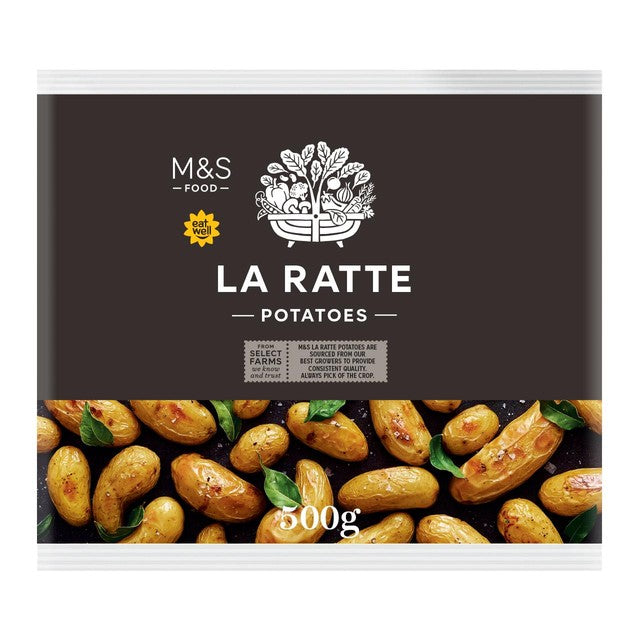 M&S La Ratte Potatoes 500g imported from the UK