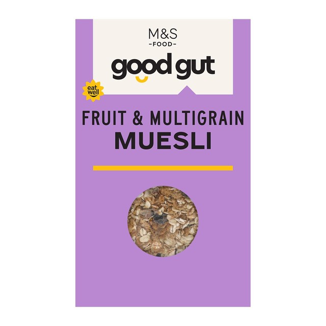 M&S Good Gut multigrain muesli with fruit and nuts - British product
