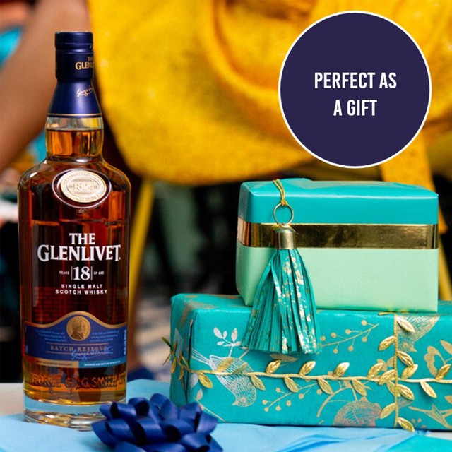 The Glenlivet 18 Year Old single malt Scotch whisky 70cl (British brand)
