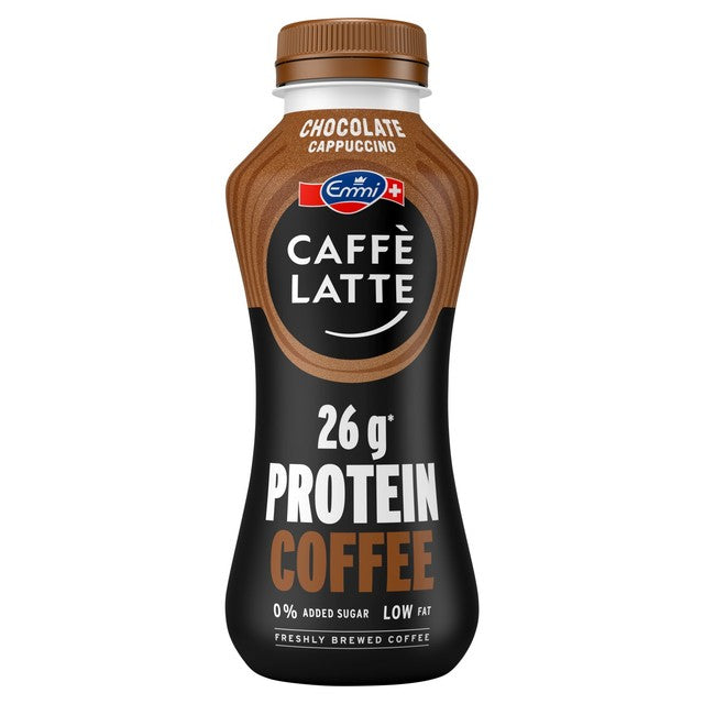 Emmi protein chocolate cappuccino iced coffee 330ml, UK version