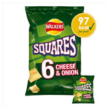 Walkers Squares Cheese & Onion crisps 6x22g multipack (British brand)
