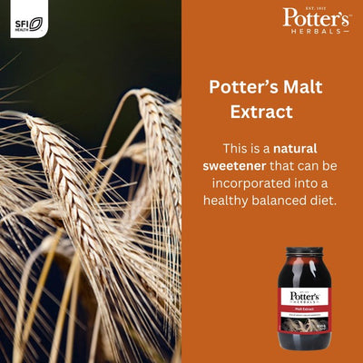 Potters Herbals Malt Extract Naturlig søtningsmiddel flytende 650g
