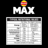 Walkers Max Extra Flamin' Hot Sharing Crisps 130g (British brand)