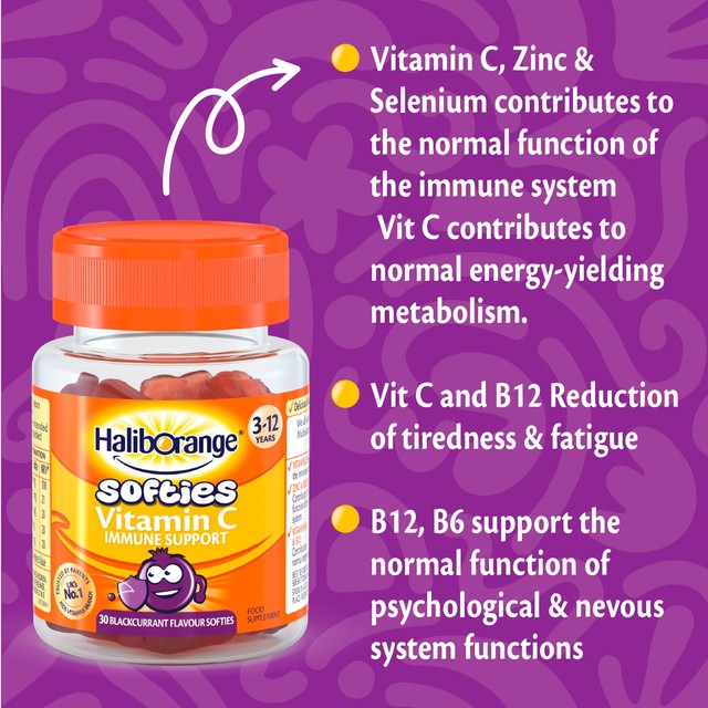 Haliborange Kid's Multivitamin Softies Blackcurrant 30 Pack, UK version