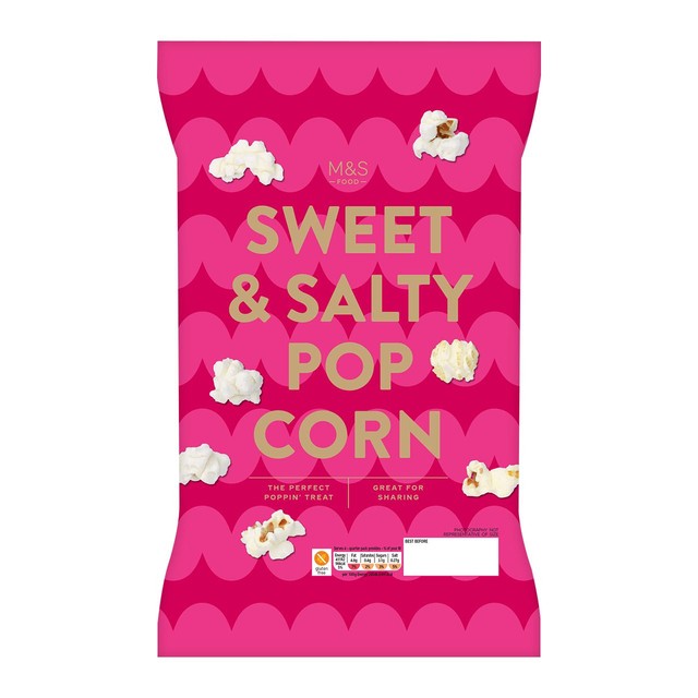 M&S sweet and salty popcorn 80g, imported from the UK