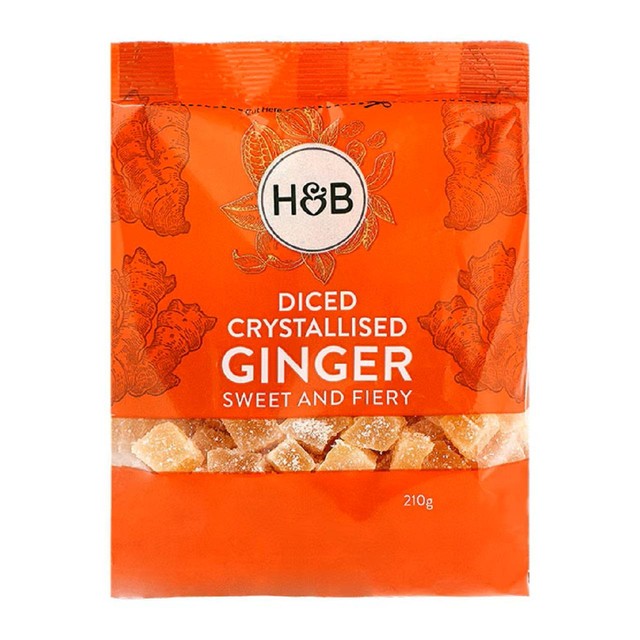 Holland & Barrett diced crystallised ginger 210g, UK version