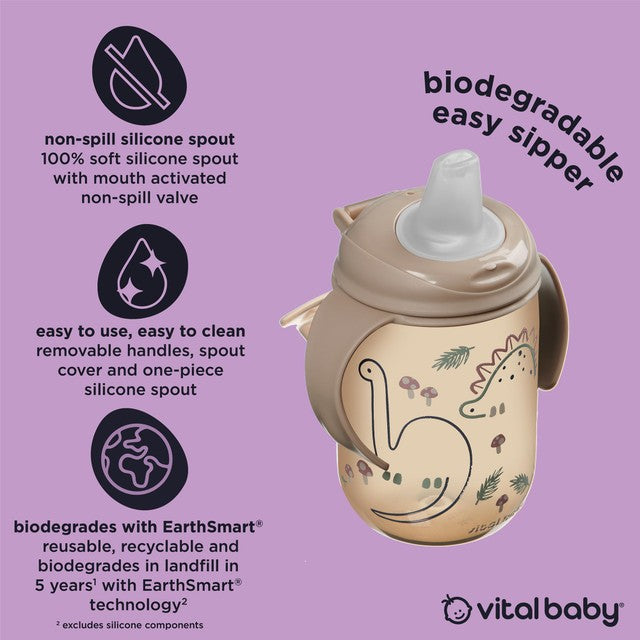 Vital Baby Hydrate Easy Sipper natural stone 350ml, imported from the UK