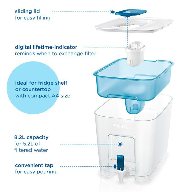 Brita Flow XXL Water Filter Tank 8.2L - British product