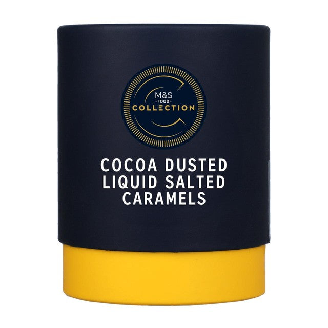 M&S lightly salted caramels dark chocolate 120g, imported from the UK