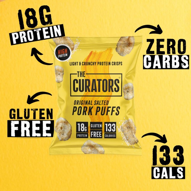 The Curators Salted Pork Puffs 25g (British brand)