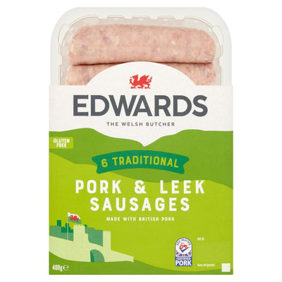 Edwards 6 Schweine- & Lauchwürste Glutenfrei 400g