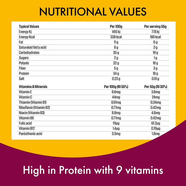 Fulfil chocolate brownie protein bar 55g - British product