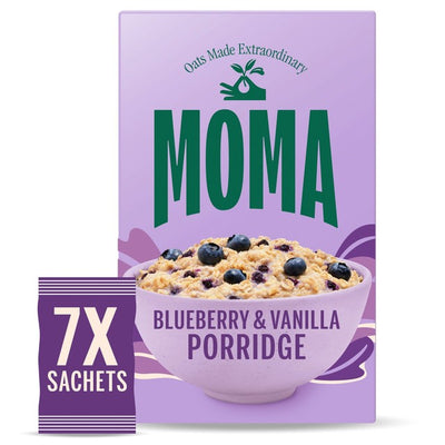 M&S MOMA Blueberry & Vanilla Breakfast Porridge Sachets- Buy online at McGrocer