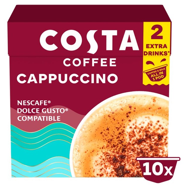 Costa Signature Blend Cappuccino pods 10 pods - British product