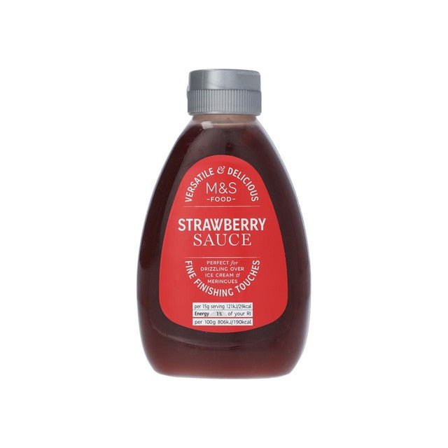 M&S Strawberry Dessert Sauce 290g, imported from the UK
