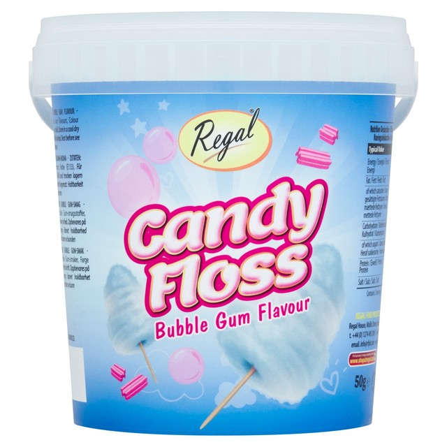 Regal bubblegum candy floss 50g, imported from the UK