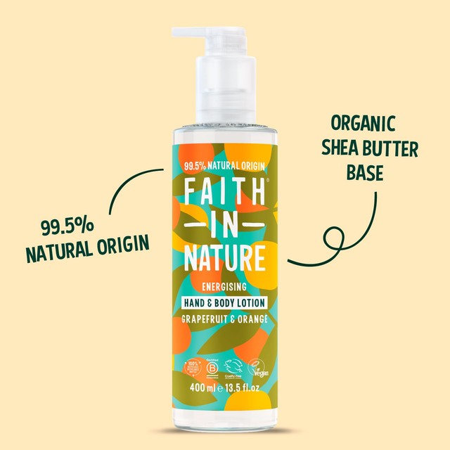 Faith In Nature Grapefruit & Orange hand and body lotion 400ml - British product