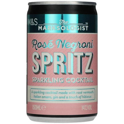 M&S Marksologist Rose Spritz Negroni Musserende Cocktail 150ml
