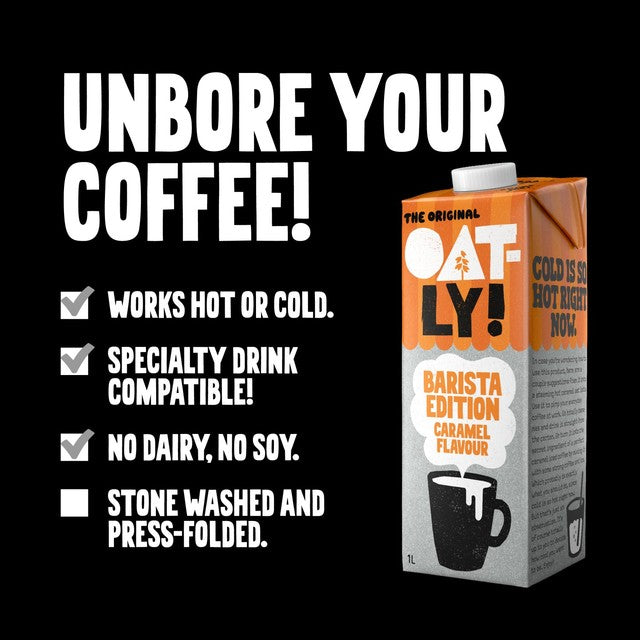 Oatly Barista Caramel oat drink 1L, UK version