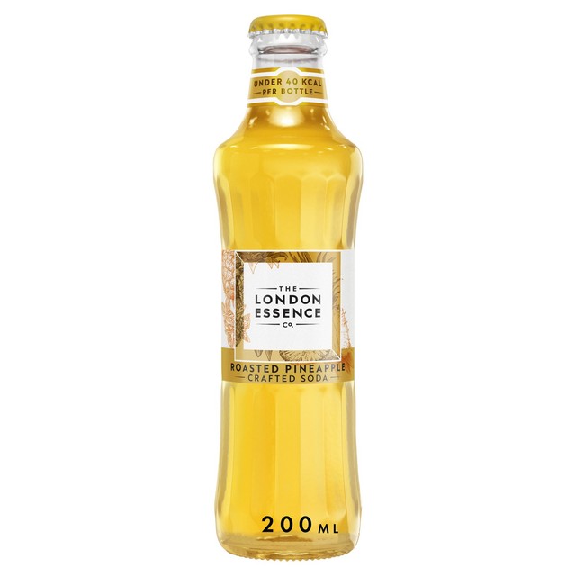 London Essence Co. roasted pineapple soda 24 x 200ml, UK version