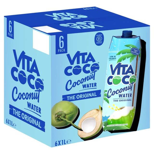 Vita Coco Original Coconut Water 6 x 1L multipack (British brand)