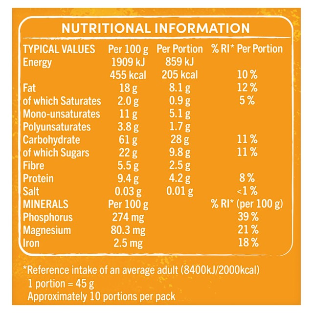 Jordans Country Crisp honey nut cereal 450g, UK version