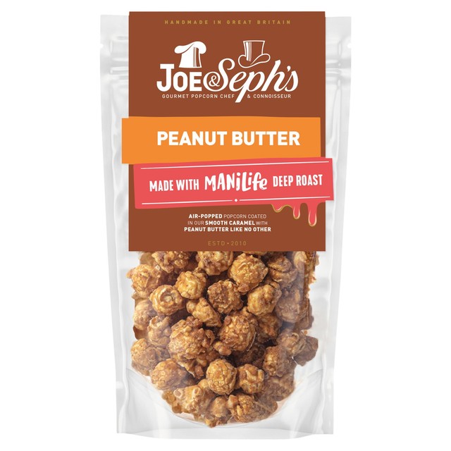 Joe Seph's Caramel & Peanut Butter Popcorn 75g, UK version