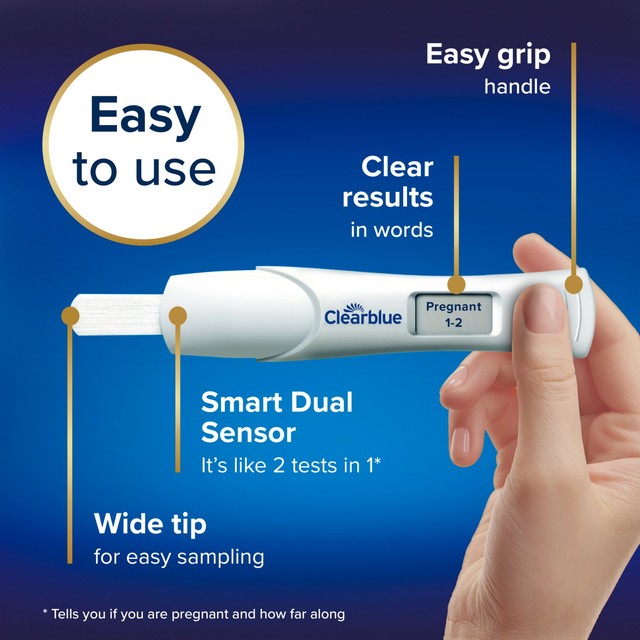 Clearblue digital pregnancy test with weeks indicator - British product