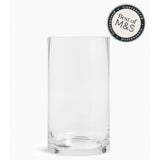 M&S large cylinder clear glass flower vase, imported from the UK