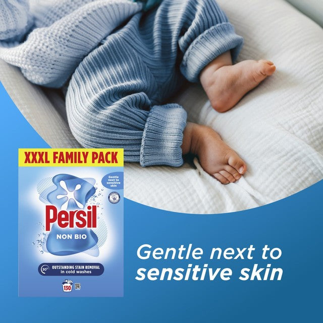 Persil non bio sensitive washing powder 130 washes, imported from the UK