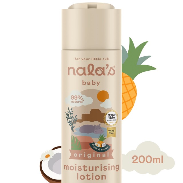 Nala's Baby 99% natural baby body lotion 200ml, imported from the UK