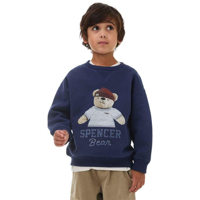 M&S Spencer Bear sweatshirt Navy 3-4 years, imported from the UK