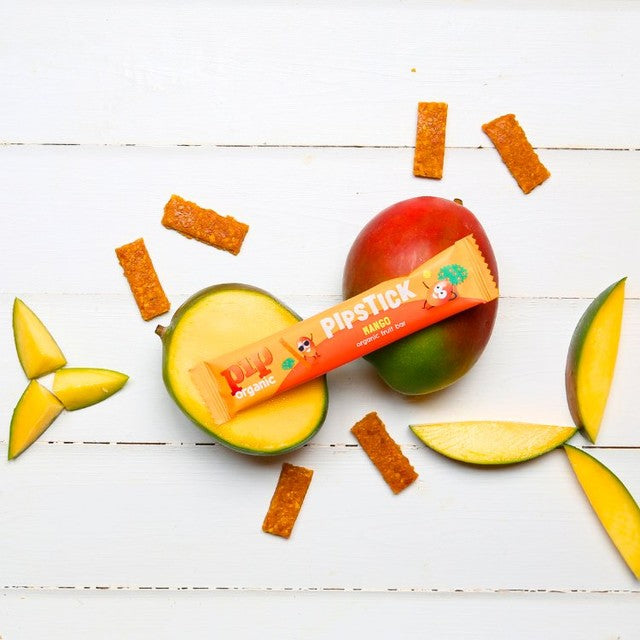 Pip Organic Pipstick Mango organic dried fruit sticks 4x18g, imported from the UK