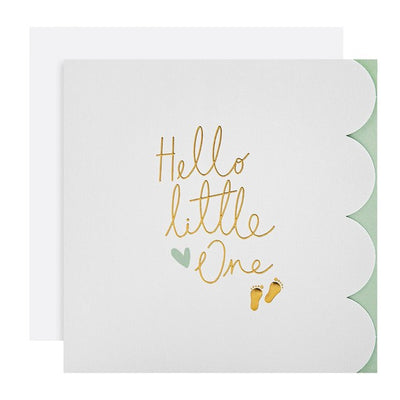 M&S Hei lille en Ny baby gutt Hilsen Kort 15 cm x 15 cm