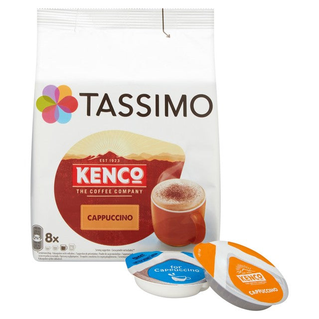 Tassimo Kenco cappuccino coffee pods 8 pack (British brand)
