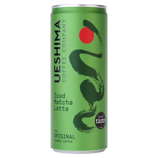 Ueshima iced matcha latte 250ml can (British brand)