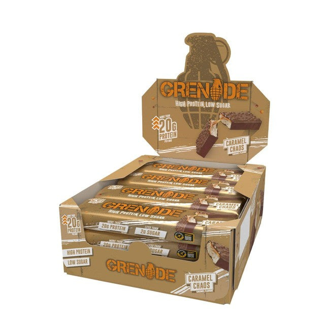 Grenade Caramel Chaos protein bar 60g, UK version