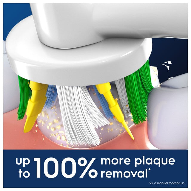Oral-B FlossAction electric toothbrush heads for plaque removal, imported from the UK