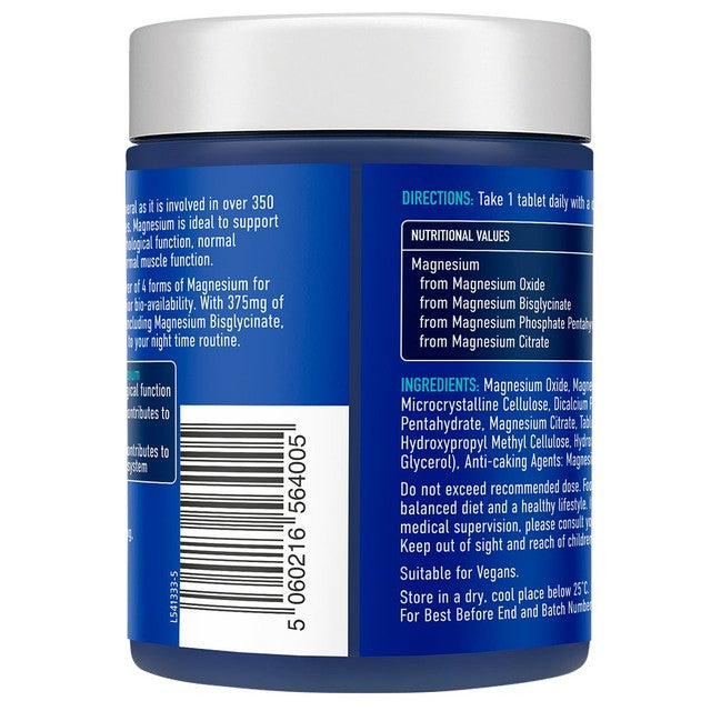 Bioglan Active Magnesium Tablets 120 Tablets - British product