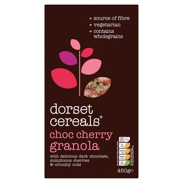 Dorset Cereals chocolate cherry granola cereal 450g - British product