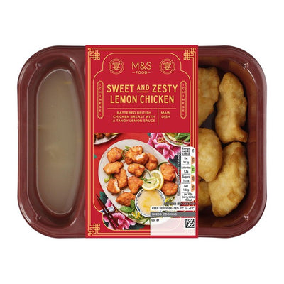 M&S Sprø Sitronkylling Panert kyllingbryst med sitronsaus 340g