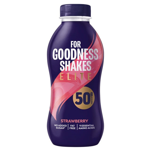 For Goodness Shakes Strawberry Protein Shake 417ml - British product