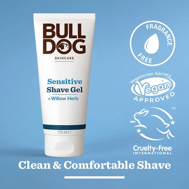 Bulldog sensitive shave gel 175ml - British product