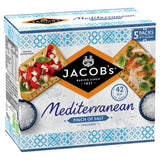 Jacob's Mediterranean Pinch of Salt crackers 5 x 38g multipack, UK version