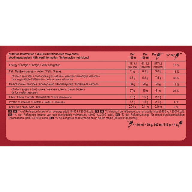 Wall's soft strawberry vanilla ice cream cones 560ml - British product
